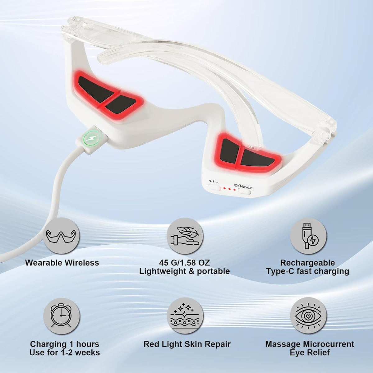 KIYORA Beauty™ Red Light Eye Mask